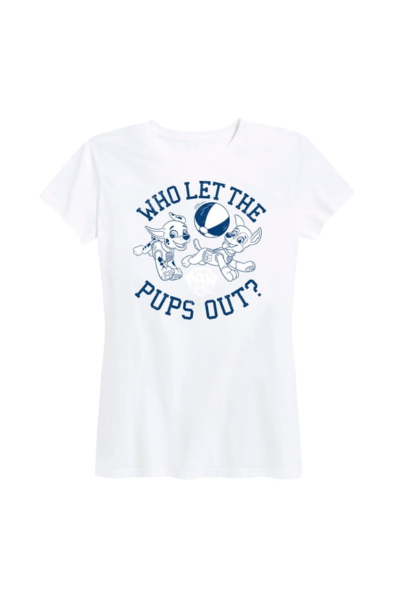 - Who Let The Pups Out - Women's Short Sleeve Graphic T-Shirt