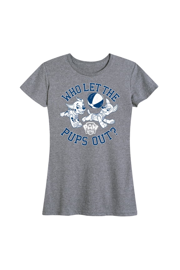 - Who Let The Pups Out - Women's Short Sleeve Graphic T-Shirt