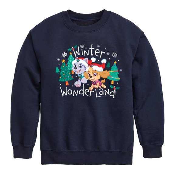 Paw Patrol - Winter Wonderland - Toddler And Youth Crewneck Fleece Sweatshirt