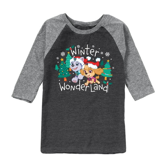 Paw Patrol - Winter Wonderland - Toddler And Youth Raglan Graphic T-Shirt