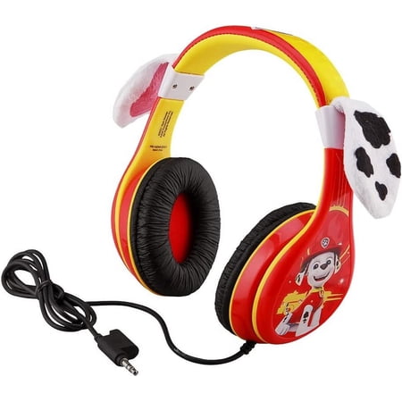 eKids Paw Patrol Marshall Headphones with Volume Limiter, Wired Headphones for Kids