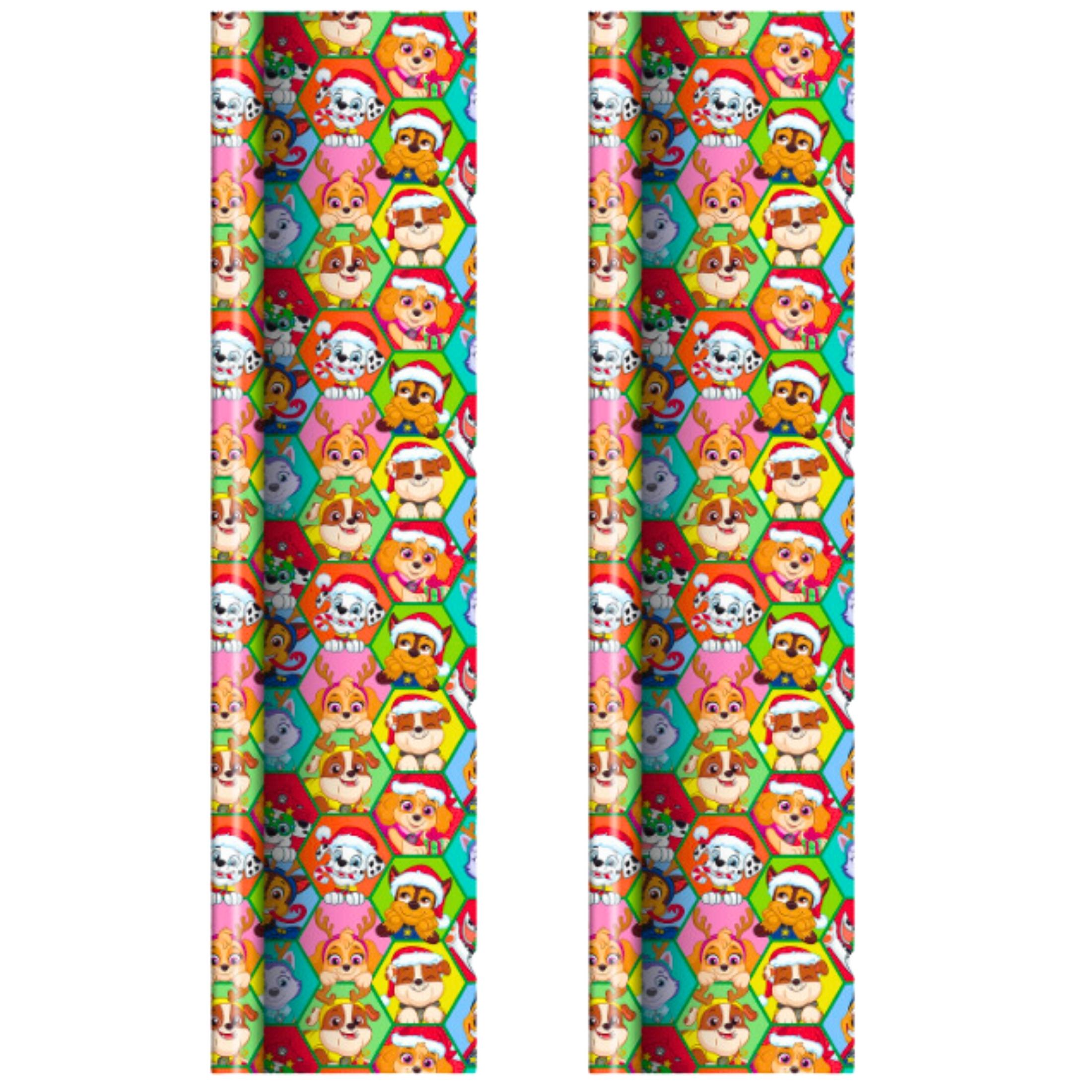 Paw Patrol Wrapping Paper 40 Inches Tear Resistant Premium Cartoon Character Gift Cover for Kids