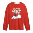 thumbnail image 1 of Paw Patrol - Yelp For Snow Day - Toddler And Youth Long Sleeve Graphic T-Shirt, 1 of 6