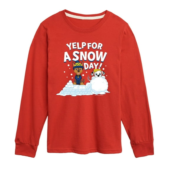 Paw Patrol - Yelp For Snow Day - Toddler And Youth Long Sleeve Graphic T-Shirt