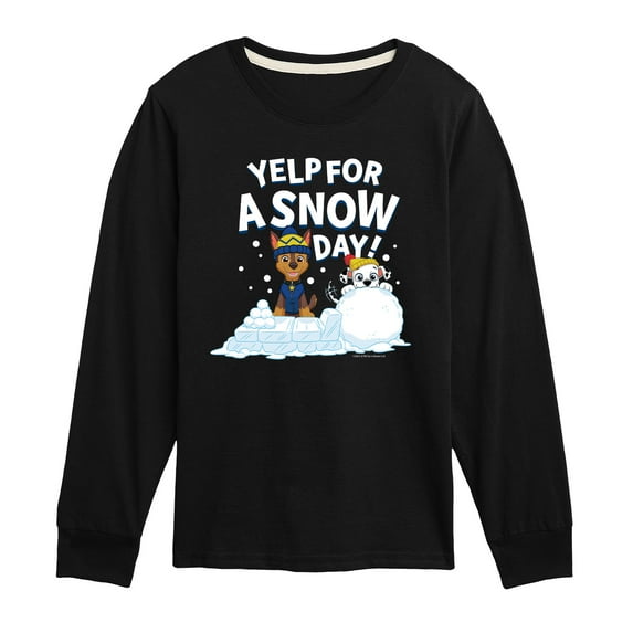 Paw Patrol - Yelp For Snow Day - Toddler And Youth Long Sleeve Graphic T-Shirt