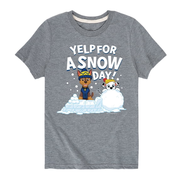Paw Patrol - Yelp For Snow Day - Toddler And Youth Short Sleeve Graphic T-Shirt
