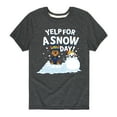 thumbnail image 1 of Paw Patrol - Yelp For Snow Day - Toddler And Youth Short Sleeve Graphic T-Shirt, 1 of 6