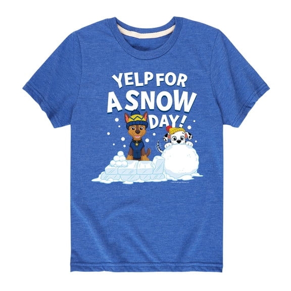 Paw Patrol - Yelp For Snow Day - Toddler And Youth Short Sleeve Graphic T-Shirt