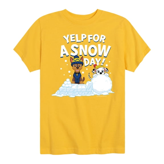 Paw Patrol - Yelp For Snow Day - Toddler And Youth Short Sleeve Graphic T-Shirt