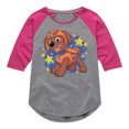 thumbnail image 1 of Paw Patrol - Zuma Sketch - Toddler & Youth Girls Raglan Graphic T-Shirt, 1 of 6