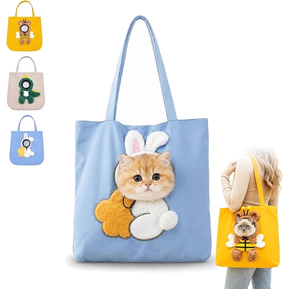 Paw Peek Bag, Breathable Pet Shoulder Bag for Outdoor Walks and Travel