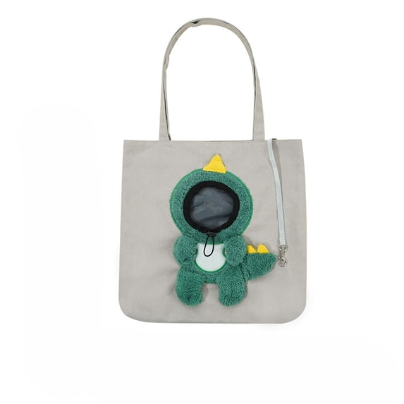 Paw Peek Bag Pet Carrier Tote Cat Dog Cartoon Canvas Shoulder Bag Colorful Animal Shapes Carrying Bag with Head-Out Design Adjustable Neck Small Dog Cat Carrier for Outdoor Use, B