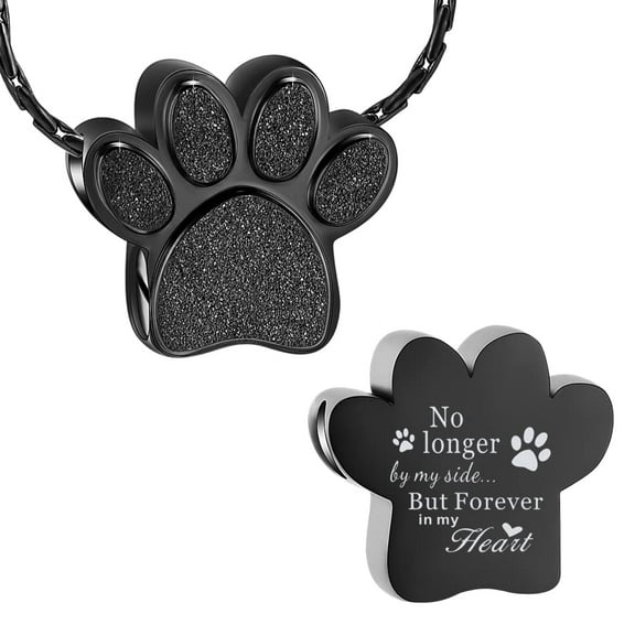 Paw Pet Cremation Jewelry for Dog Cat Ashes Holder Urn Necklace Lockets for Pet Ashes Memorial Jewelry