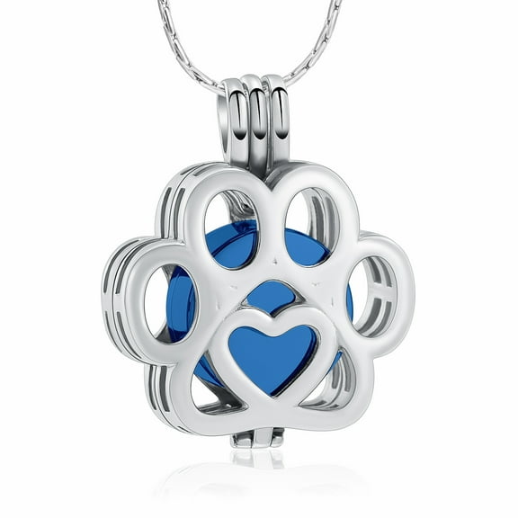 Paw Pet Cremation Urns for Dog Ashes Cat Cremation Pendant Small Urns For Ashes Keepsake Urn Necklace Mini Urn