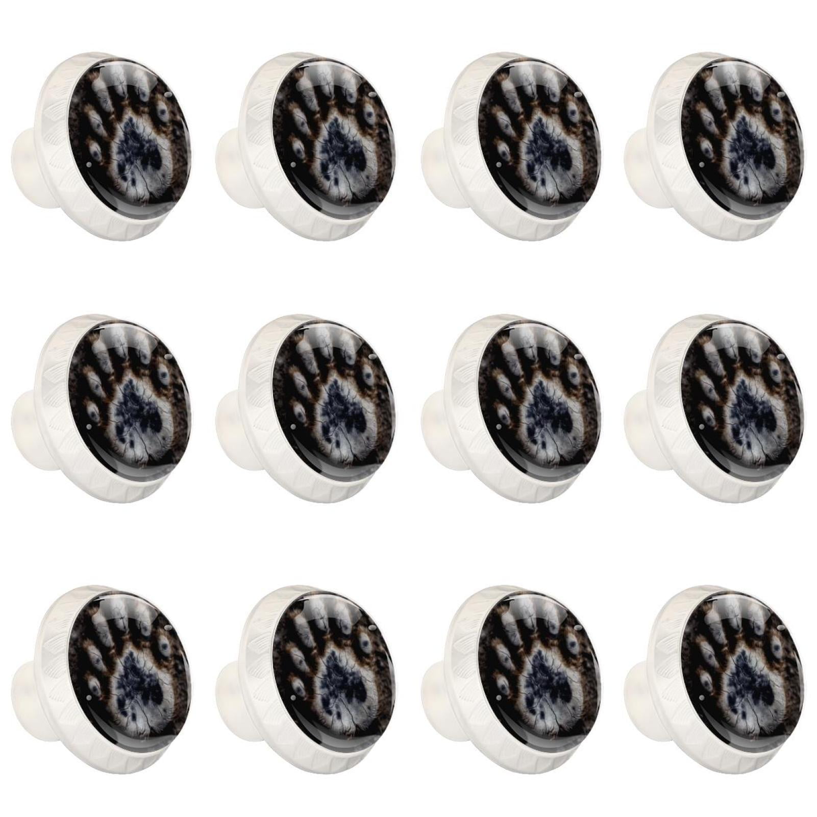 paw-print-12-pcs-white-round-drawer-pulls-with-screws-abs-and-glass