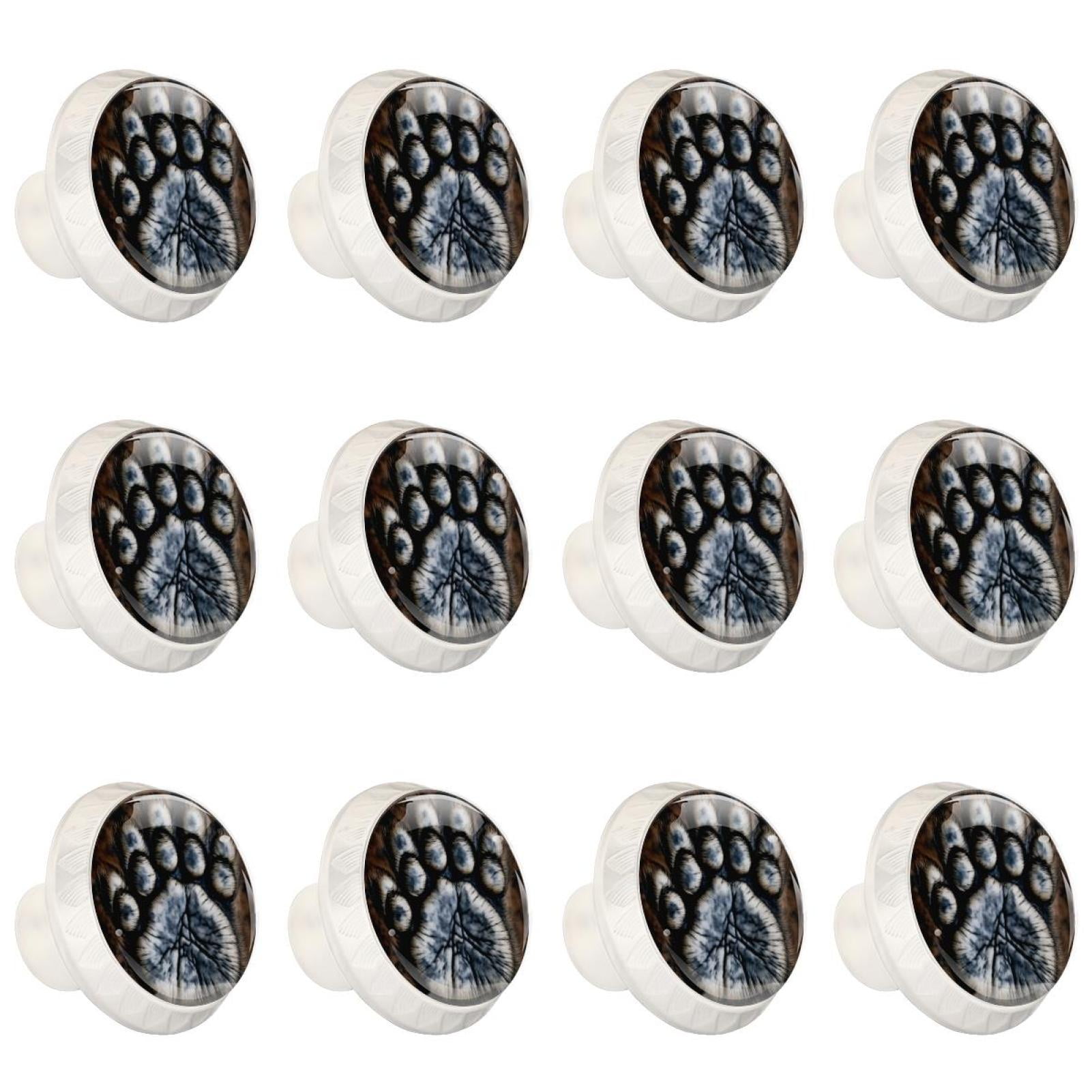paw-print-12-pcs-white-round-drawer-pulls-with-screws-abs-and-glass