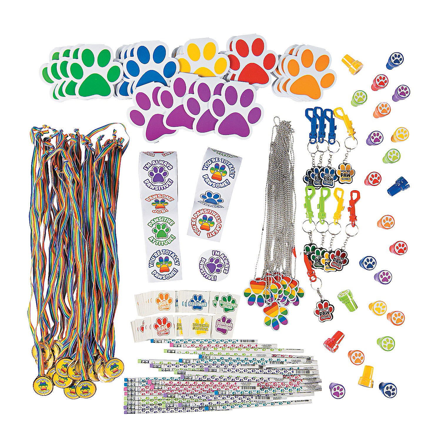 Paw Print Assortment, Party Favors, 250 Pieces
