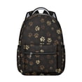 thumbnail image 1 of Paw Print Backpack for School,Cute School Bag,Schoolbag with Adjustable Shoulder Straps & Padded Back,15.3"x11"x7.1".﻿, 1 of 6