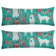 thumbnail image 1 of Paw Print Body Pillow Cover 20x54 - Breathable Full Body Pillowcase - Cute Dog Pattern for Pet Lovers, 1 of 3