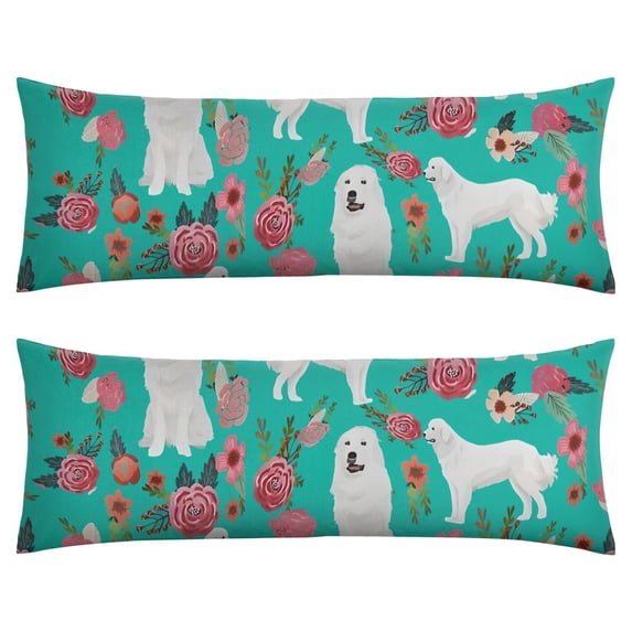 Paw Print Body Pillow Cover 20x54 - Breathable Full Body Pillowcase - Cute Dog Pattern for Pet Lovers