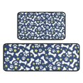 thumbnail image 1 of Paw Print Dog Bone Kitchen Rugs Sets Of 2,Anti Fatigue Kitchen Mat Rugs Non Slip Washable,Decorative Kitchen Floor Mats for Kitchen,Sink,Laundry,17"X30"+17"X47", 1 of 7