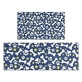 thumbnail image 1 of Paw Print Dog Bone Kitchen Rugs Sets Of 2,Anti Fatigue Kitchen Mat Rugs Non Slip Washable,Decorative Kitchen Floor Mats for Kitchen,Sink,Laundry,17"x30"+17"x47", 1 of 7