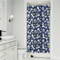 thumbnail image 1 of Paw Print Dog Bone Shower Curtain 36"x72" ,Bathroom Decorative Shower Curtains Set with 12 Hooks,Modern Waterproof Washable Shower Curtain, 1 of 6