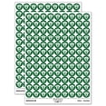 thumbnail image 1 of Paw Print Dog Cat Heart Peace Sign 200+ Round Stickers - Dark Green - Matte Finish - 0.50" Size, 1 of 3