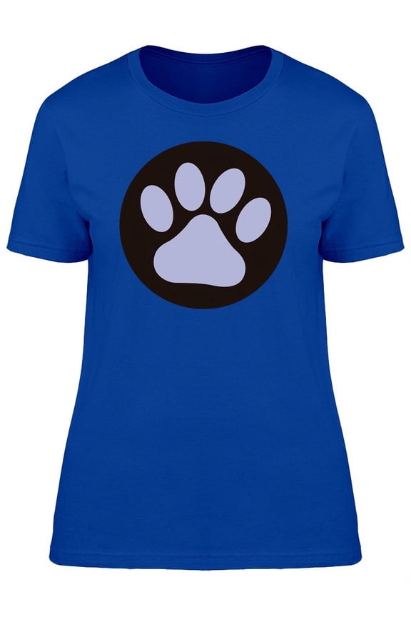 Paw Print Dog T-Shirt Women -Image by Shutterstock, Female Large