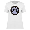 thumbnail image 1 of Paw Print Dog T-Shirt Women -Image by Shutterstock, Female Large, 1 of 2