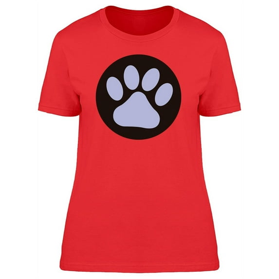 Paw Print Dog T-Shirt Women -Image by Shutterstock, Female Small