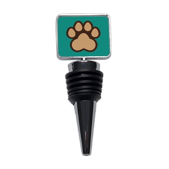 Paw Print Dogs Cats Wine Bottle Stopper Cap Plug