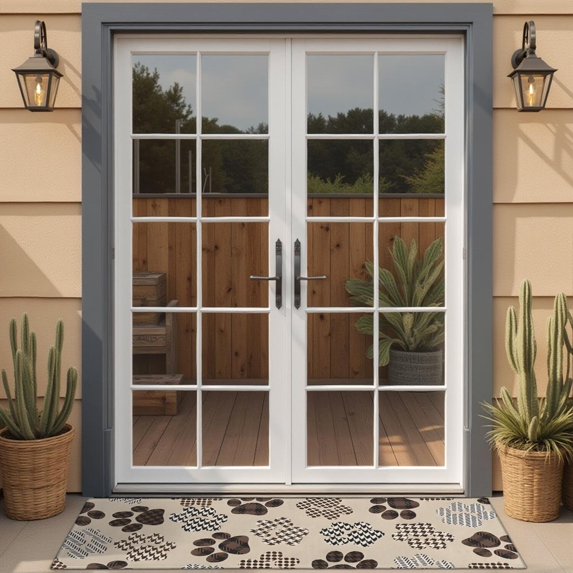 Paw Print Door Rugs,Washable Non Slip Door Mats Indoor,Decorative Door Mats,Entry Mat Indoor for Entrance,Bedroom,Kitchen,Bathroom,16"x47"