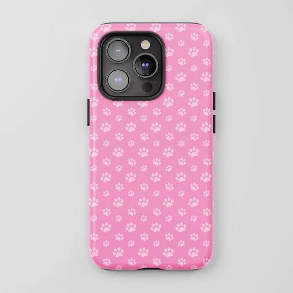 Paw Print For All iPhone Series Tough Phone Case Cute Pink