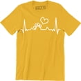 thumbnail image 1 of Paw Print Heartbeat Lifeline Dog - Dog Lover Men's Gift T-Shirt, 1 of 4
