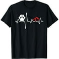 thumbnail image 1 of Paw Print Heartbeat veterinary technician T-Shirt, 1 of 3