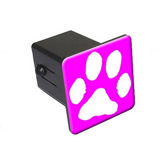 Paw Print Hot Pink 2" Tow Trailer Hitch Cover Plug Insert