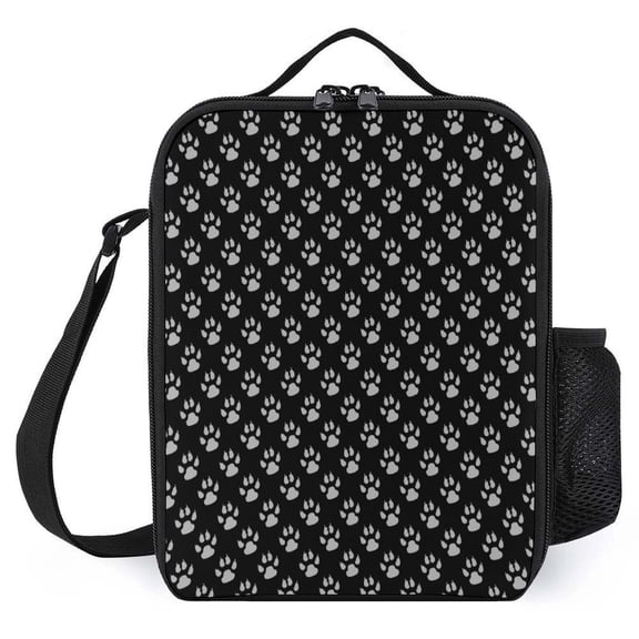 Paw Print Insulated Lunch Bags Thermal Bag Lunch Container Leakproof