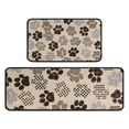 thumbnail image 1 of Paw Print Kitchen Rugs Sets Of 2,Anti Fatigue Kitchen Mat Rugs Non Slip Washable,Decorative Kitchen Floor Mats for Kitchen,Sink,Laundry,17"X30"+17"X47", 1 of 7