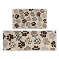 thumbnail image 1 of Paw Print Kitchen Rugs Sets Of 2,Anti Fatigue Kitchen Mat Rugs Non Slip Washable,Decorative Kitchen Floor Mats for Kitchen,Sink,Laundry,17"x30"+17"x47", 1 of 7