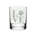 thumbnail image 1 of Paw Print LOVE Deep Etched Classic Whiskey Decanter, 1 of 1