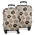 thumbnail image 1 of Paw Print Luggage Cover Fashion Suitcase Cover Baggage Covers Fit 25-28 Inch Luggage (Go Travel), 1 of 5