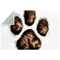 thumbnail image 1 of Paw Print Luxurious Polyester Right-Angle Floor Mat - Soft, Durable Carpet for Home and Office - Ideal for Living Room, Bedroom, and More - Easy to Clean and Maintain, 1 of 6