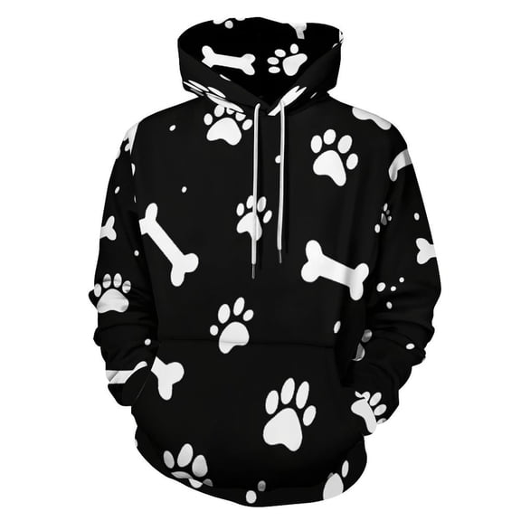 Paw Print Men's Women New Sweatshirt Hoodie Men's Plus Size Sweatshirt Hooded Sweatshirt 3d Printed Street Men's Cloth