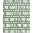 thumbnail image 1 of Paw Print Name Custom Blanket Gifts Ultra Soft Cozy Throw Flannel Blanket, Lightweight Fuzzy Fleece Blanket Warm Plush Throw Blankets for Couch, Sofa, Bed 60"x80" for Adult, 1 of 6