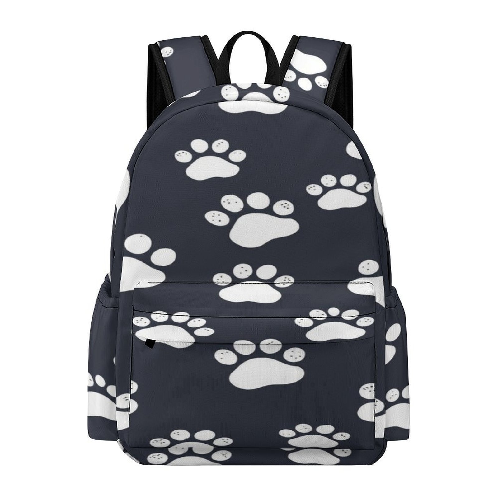Print Pattern Backpack Paw Print Pattern Backpack School Bags for Teenagers Students Laptop ...