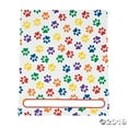thumbnail image 1 of Paw Print Patterned Pocket Folders - Stationery - 12 Pieces, 1 of 2