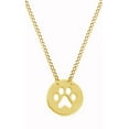 thumbnail image 1 of AFFY Paw Print Pendant Necklace In 10k Yellow Gold, 1 of 1