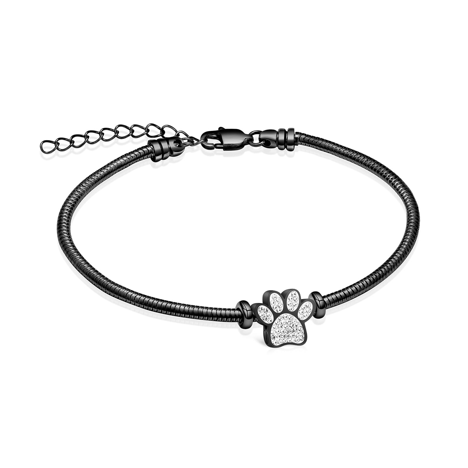 Paw Print Pet Cremation Jewelry Urn Bracelet for Ashes for Women Men of ...