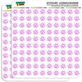 thumbnail image 1 of Paw Print Pink 200 1/2" (0.5") Planner Calendar Scrapbooking Crafting Stickers, 1 of 2